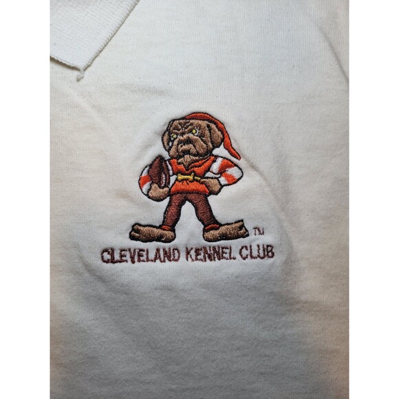 Cleveland Kennel Club Browns Dog Pound Embroidered Chest Logo Polo Shirt Mens XL - Picture 3 of 6